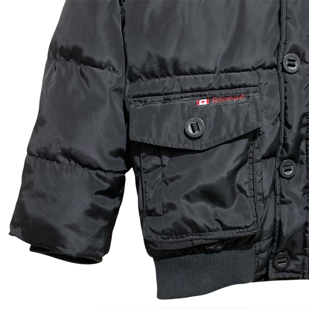 Canada Weather Gear Kids Hooded Jacket Zip Up Button Size Large (14/16) Black - Picture 8 of 9